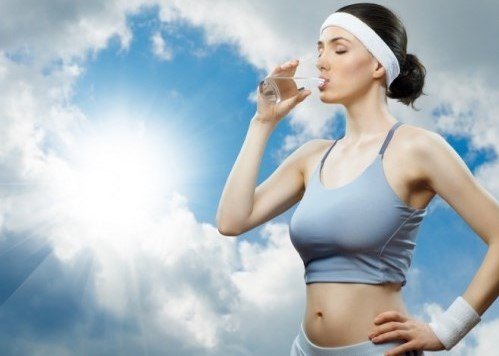 drink water frequently when running